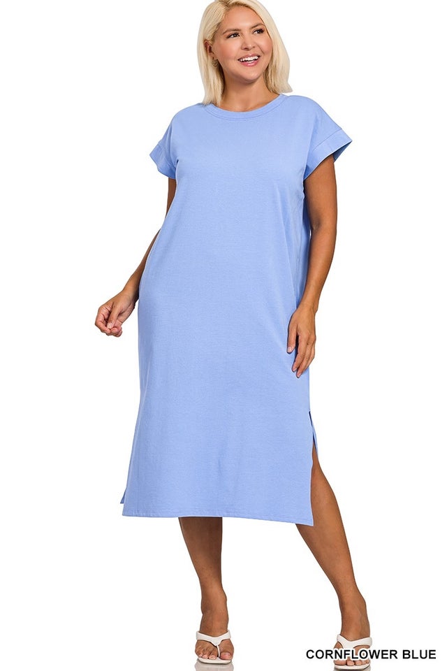 cornflower blue midi dress with sleeves $5500 NEW Marchesa Couture Sheer Lace Cornflower Blue Ruffle Midi Dress Gown  4 6